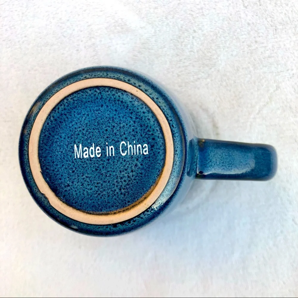 Coffee Cup Mug by Morgan Scott Films Blue